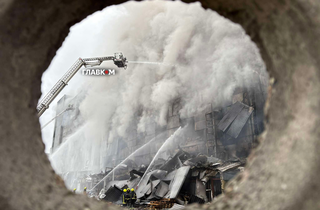 Атака на Київ: репортаж з місця ліквідації наслідків