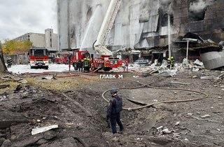 Атака на Київ: репортаж з місця ліквідації наслідків